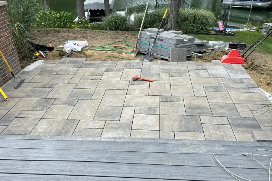 Hardscaping design, patio Springfield, IL